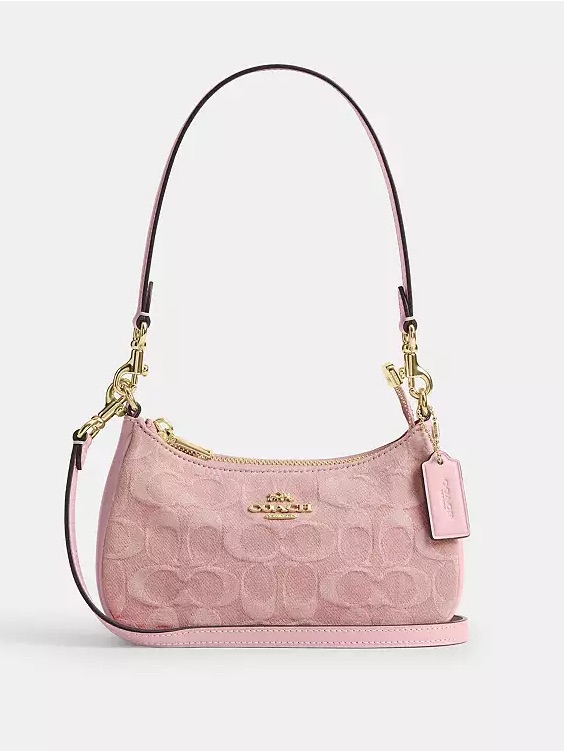 Nwtcoach Teri Mini Crossbody Bag In Signature Denimcff97fast Shipping